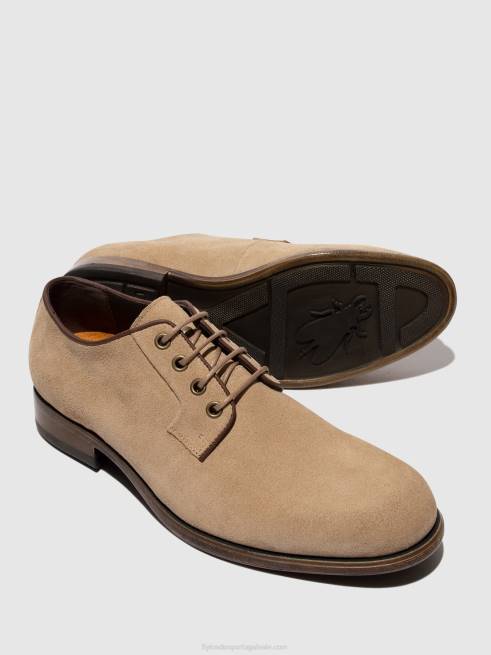 bege L02L821 sapatos com cadarço maso957 Fly London homens