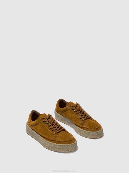 bronzeado L02L831 sapato com cadarço ronn519 Fly London homens
