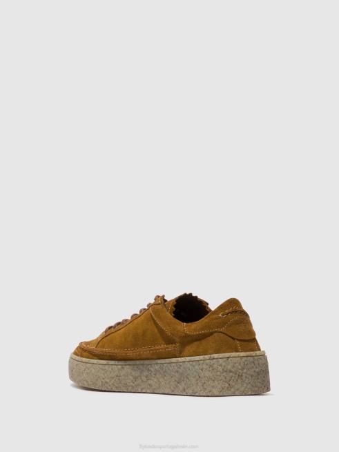 bronzeado L02L831 sapato com cadarço ronn519 Fly London homens