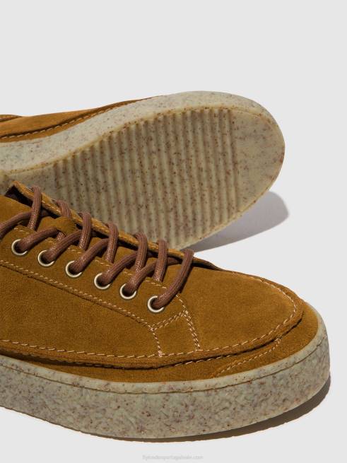 bronzeado L02L831 sapato com cadarço ronn519 Fly London homens