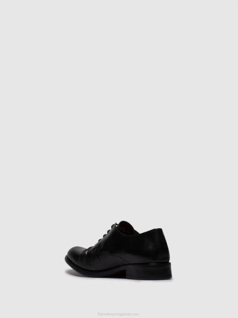 estigma negro L02L833 máscara de sapato com cadarço576 Fly London homens
