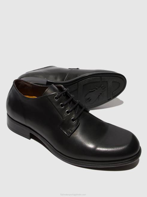 preto L02L822 sapatos com cadarço maso957 Fly London homens