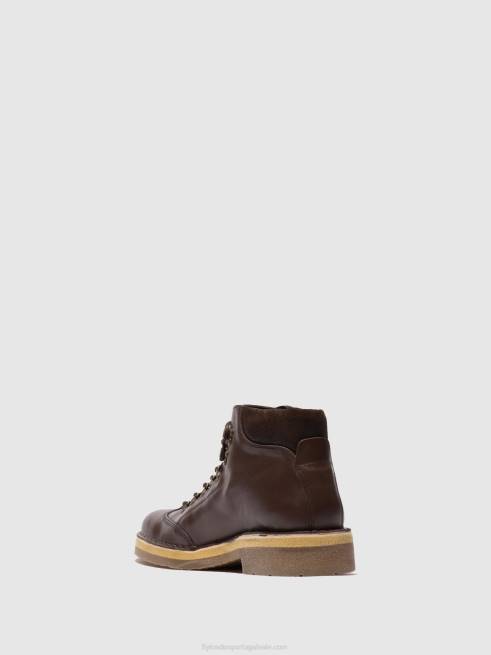 eco/oilsuede (vegetal) mocca L02L806 botim com cadarço reus075 Fly London homens