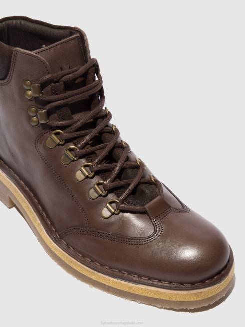 eco/oilsuede (vegetal) mocca L02L806 botim com cadarço reus075 Fly London homens