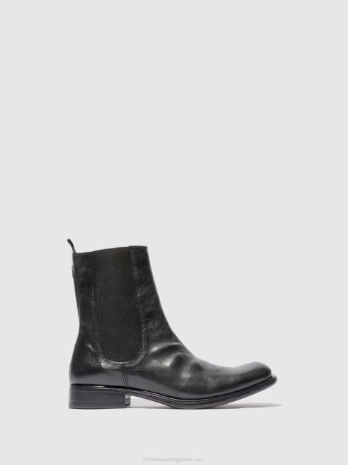 estigma (vegetal) preto L02L807 bota chelsea moze798 Fly London homens