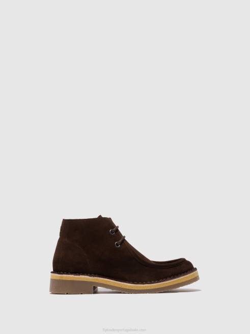 oilsuede (vegetal) mocca L02L810 botim com cadarço roda076 Fly London homens