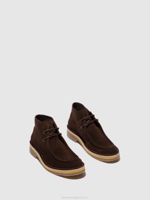 oilsuede (vegetal) mocca L02L810 botim com cadarço roda076 Fly London homens