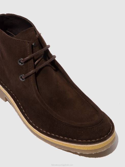 oilsuede (vegetal) mocca L02L810 botim com cadarço roda076 Fly London homens