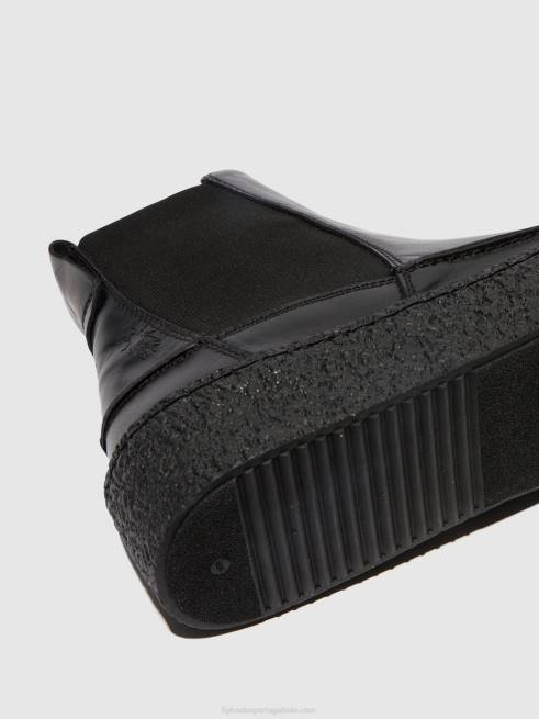 preto L02L802 chelsea botins roop541 Fly London homens