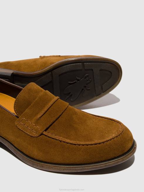 bronzeado L02L817 sapatos mocassins mebo956 Fly London homens