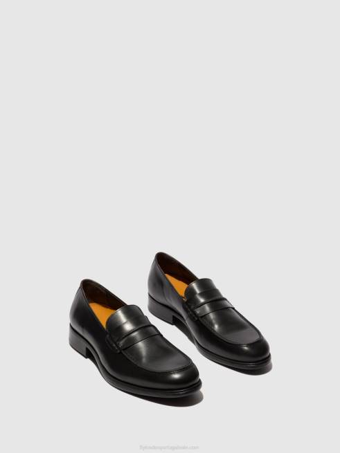 preto L02L816 sapatos mocassins mebo956 Fly London homens