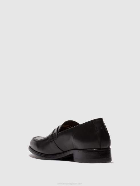 preto L02L816 sapatos mocassins mebo956 Fly London homens