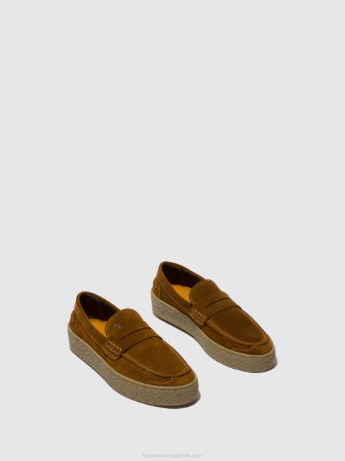 bronzeado L02L826 sapato sem cadarço roel517 Fly London homens