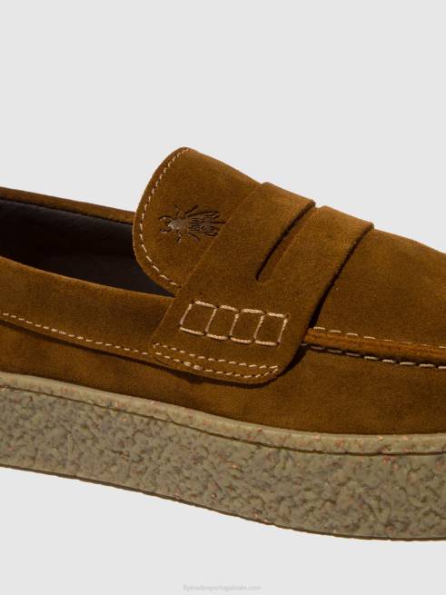 bronzeado L02L826 sapato sem cadarço roel517 Fly London homens