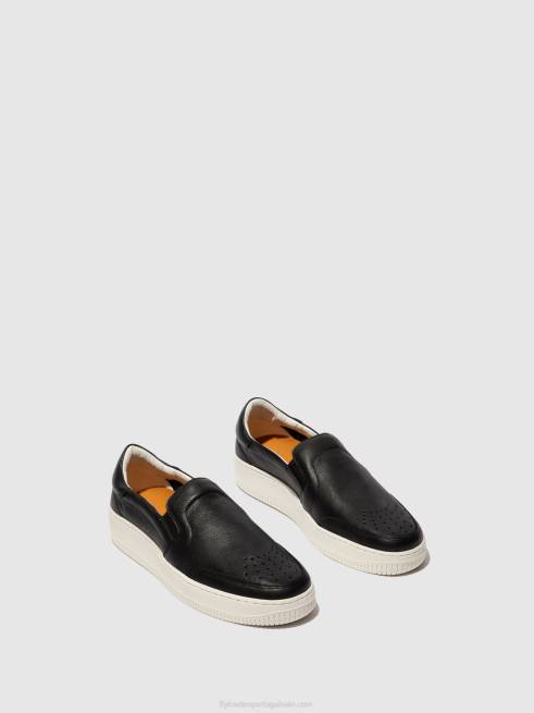 preto L02L837 tigela de tênis sem cadarço515 Fly London homens