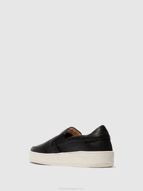 preto L02L837 tigela de tênis sem cadarço515 Fly London homens