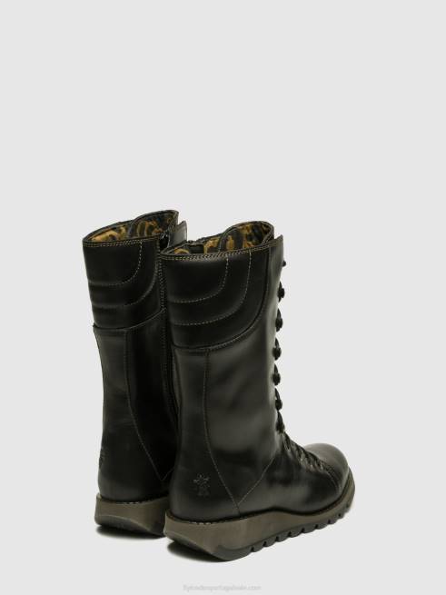 preto L02L666 sapatos de cunha ster768 Fly London mulheres