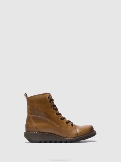 tapete camelo L02L331 botas com cadarço sore813 Fly London mulheres