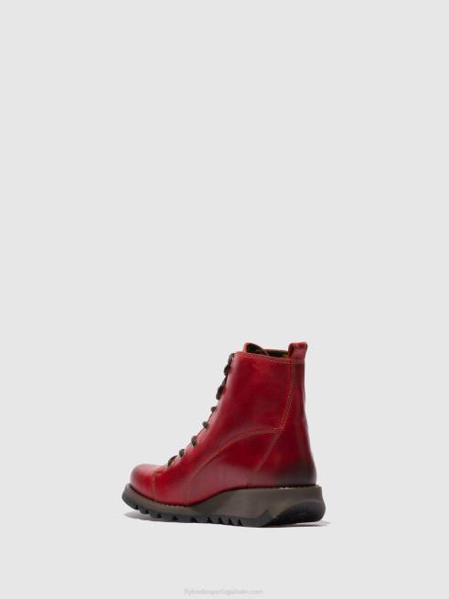 tapete vermelho L02L329 botas com cadarço sore813 Fly London mulheres