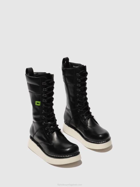 tunder black L02L313 botas com cadarço ieva245 Fly London mulheres
