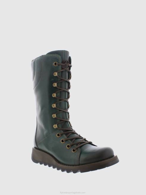 verde L02L288 botas de cadarço Fly London mulheres