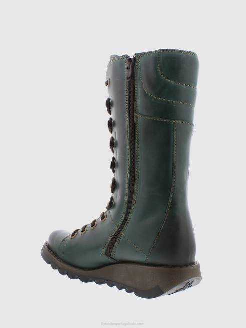 verde L02L288 botas de cadarço Fly London mulheres