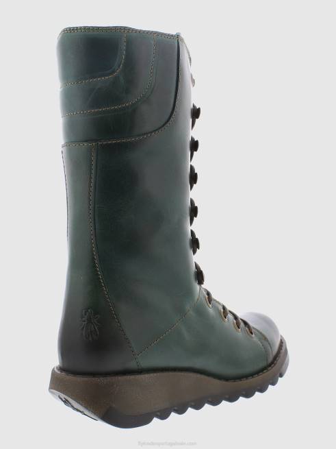 verde L02L288 botas de cadarço Fly London mulheres