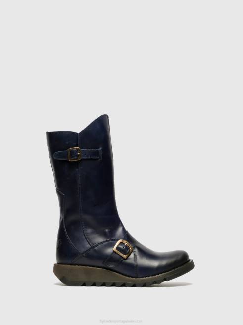 azul L02L351 botas de fivela mes 2 Fly London mulheres