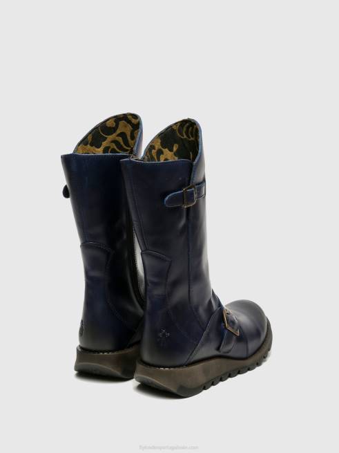 azul L02L351 botas de fivela mes 2 Fly London mulheres