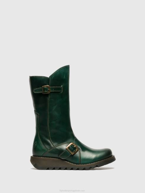 gasolina L02L350 botas de fivela mes 2 Fly London mulheres