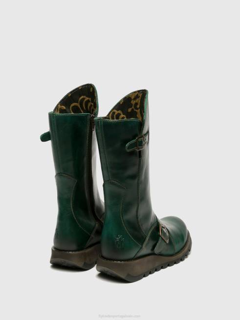 gasolina L02L350 botas de fivela mes 2 Fly London mulheres