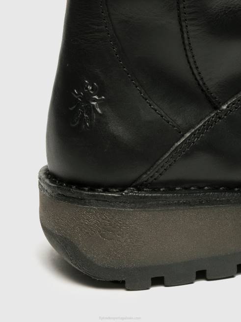 preto L02L344 botas de fivela mes Fly London mulheres