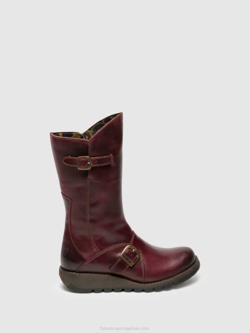 roxo L02L349 botas de fivela mes 2 Fly London mulheres