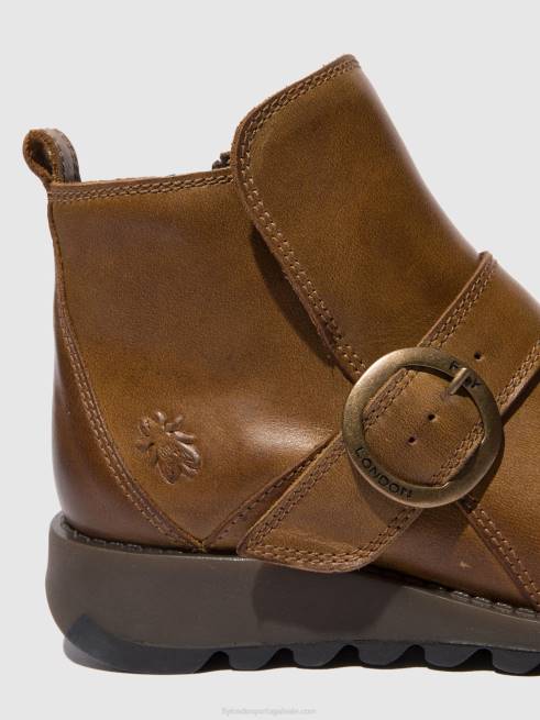 tapete camelo L02L335 bota fivela sias812 Fly London mulheres