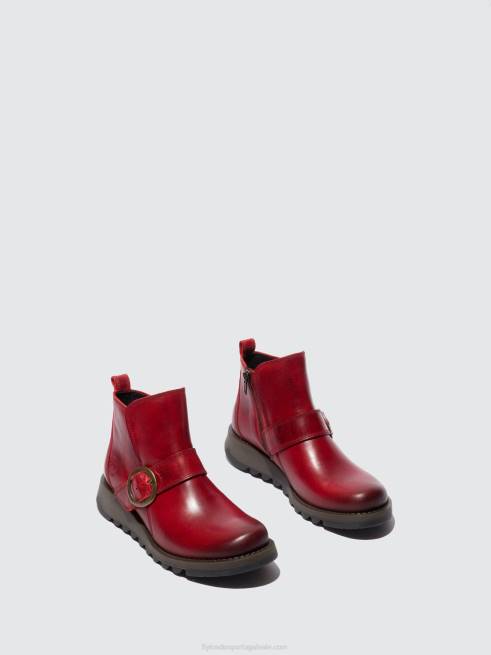 tapete vermelho L02L336 bota fivela sias812 Fly London mulheres