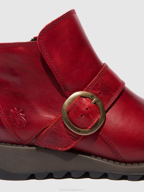 tapete vermelho L02L336 bota fivela sias812 Fly London mulheres