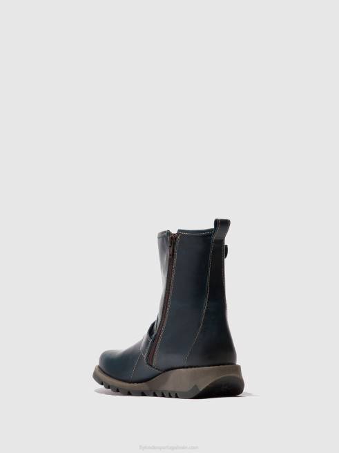 azul real L02L137 botim fivela sino525 Fly London mulheres