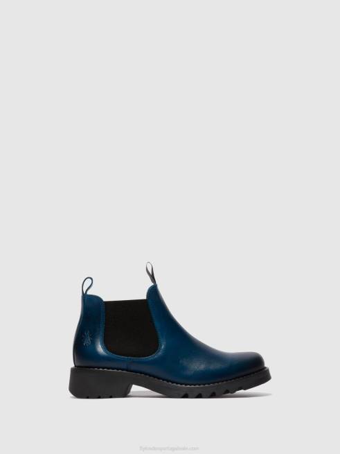 azul royal (sola preta) L02L123 botas chelsea rika894 Fly London mulheres