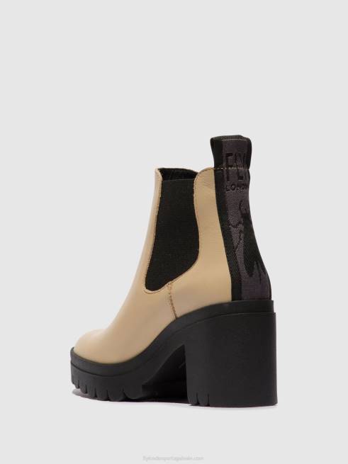 bege L02L119 chelsea botins top520 Fly London mulheres