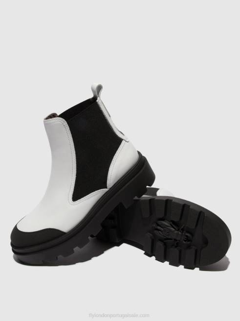 branco L02L134 bota chelsea jeba879 Fly London mulheres