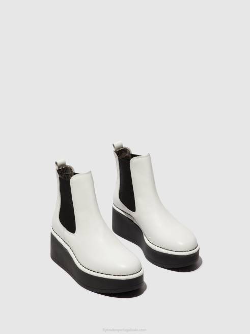 branco L02L140 bota chelsea hama238 Fly London mulheres