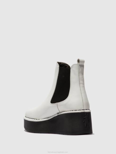 branco L02L140 bota chelsea hama238 Fly London mulheres