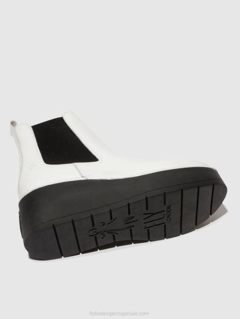 branco L02L140 bota chelsea hama238 Fly London mulheres