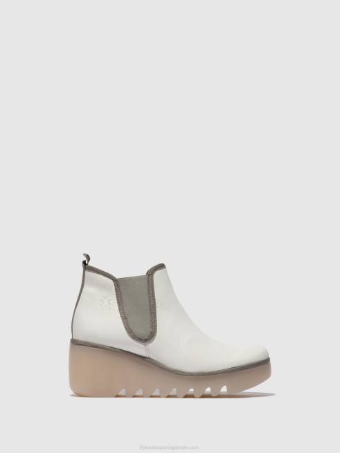 branco (sola leitosa) L02L144 bota chelsea byne349 Fly London mulheres