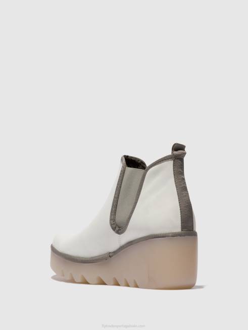branco (sola leitosa) L02L144 bota chelsea byne349 Fly London mulheres
