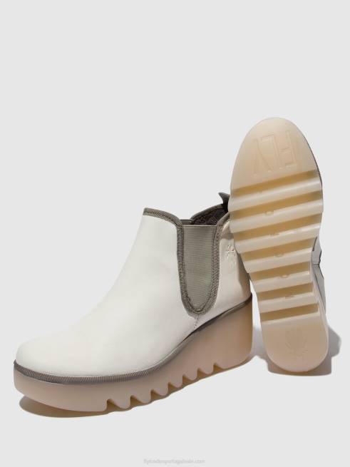 branco (sola leitosa) L02L144 bota chelsea byne349 Fly London mulheres