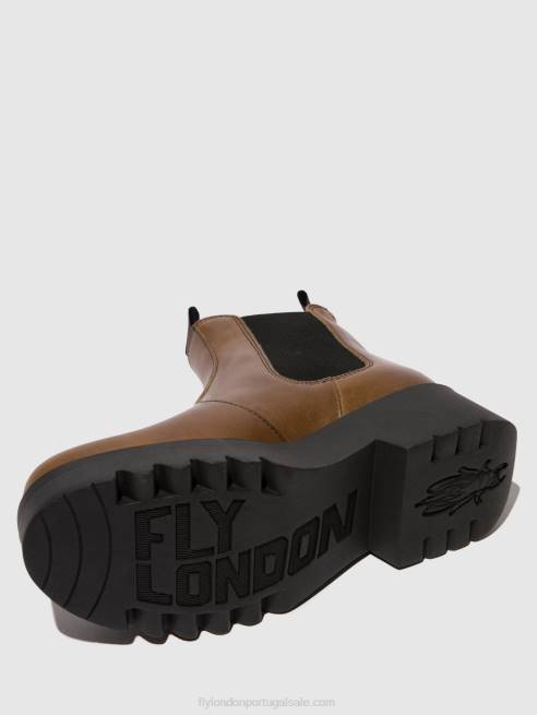 camelo L02L135 chelsea botins medi789 Fly London mulheres