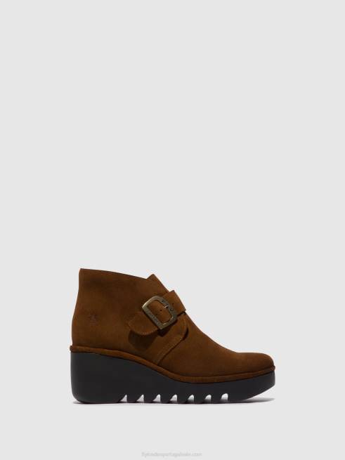 camelo L02L150 botins fivela birt397 Fly London mulheres