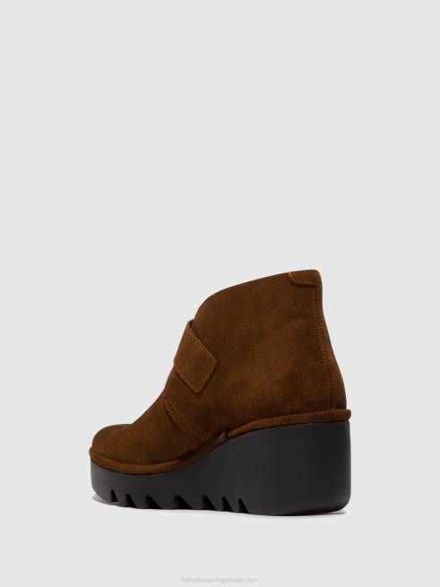 camelo L02L150 botins fivela birt397 Fly London mulheres