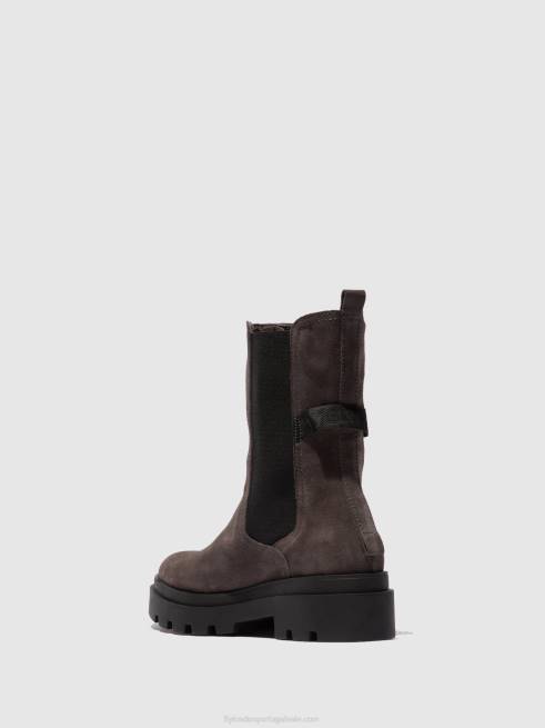 camurça cinza L02L333 bota chelsea judy819 Fly London mulheres